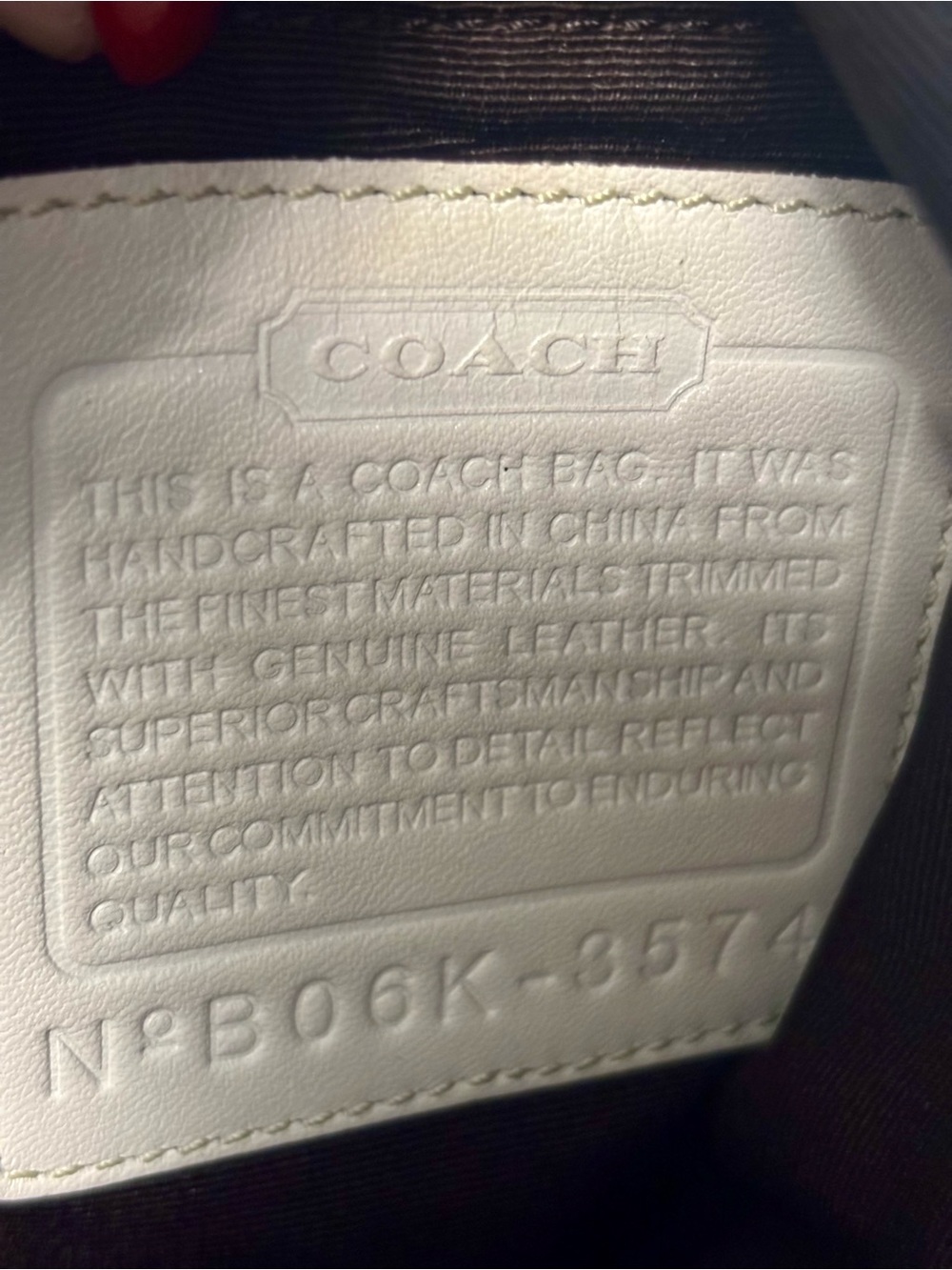 Coach Signature Buckle Shoulder Bag, White Leather Trim & Canvas Hobo 2006 - Picture 7 of 9